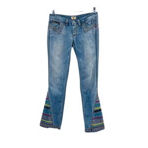 Antik Denim Jeans Embroidered